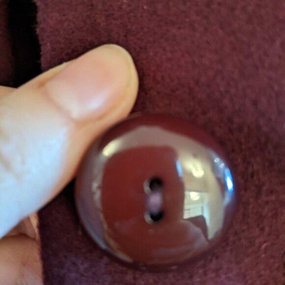 Moschino cheap and chic burgundy women's wool blazer in size 6 - Picture 13 of 14